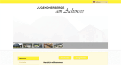 Desktop Screenshot of jugendherbergeamachensee.at
